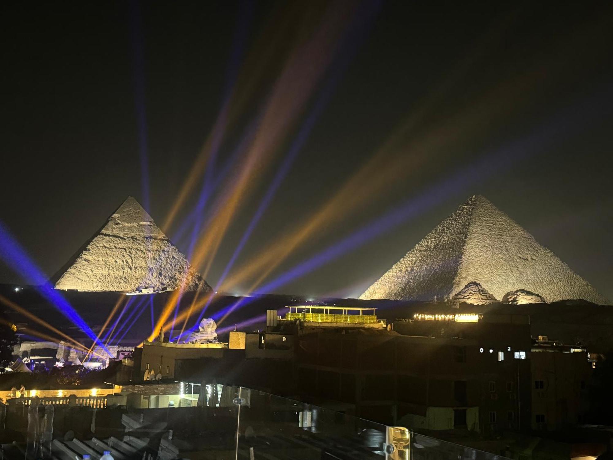 Pyramids And Sphinx Hotel Kafret el-Gabal Exterior foto