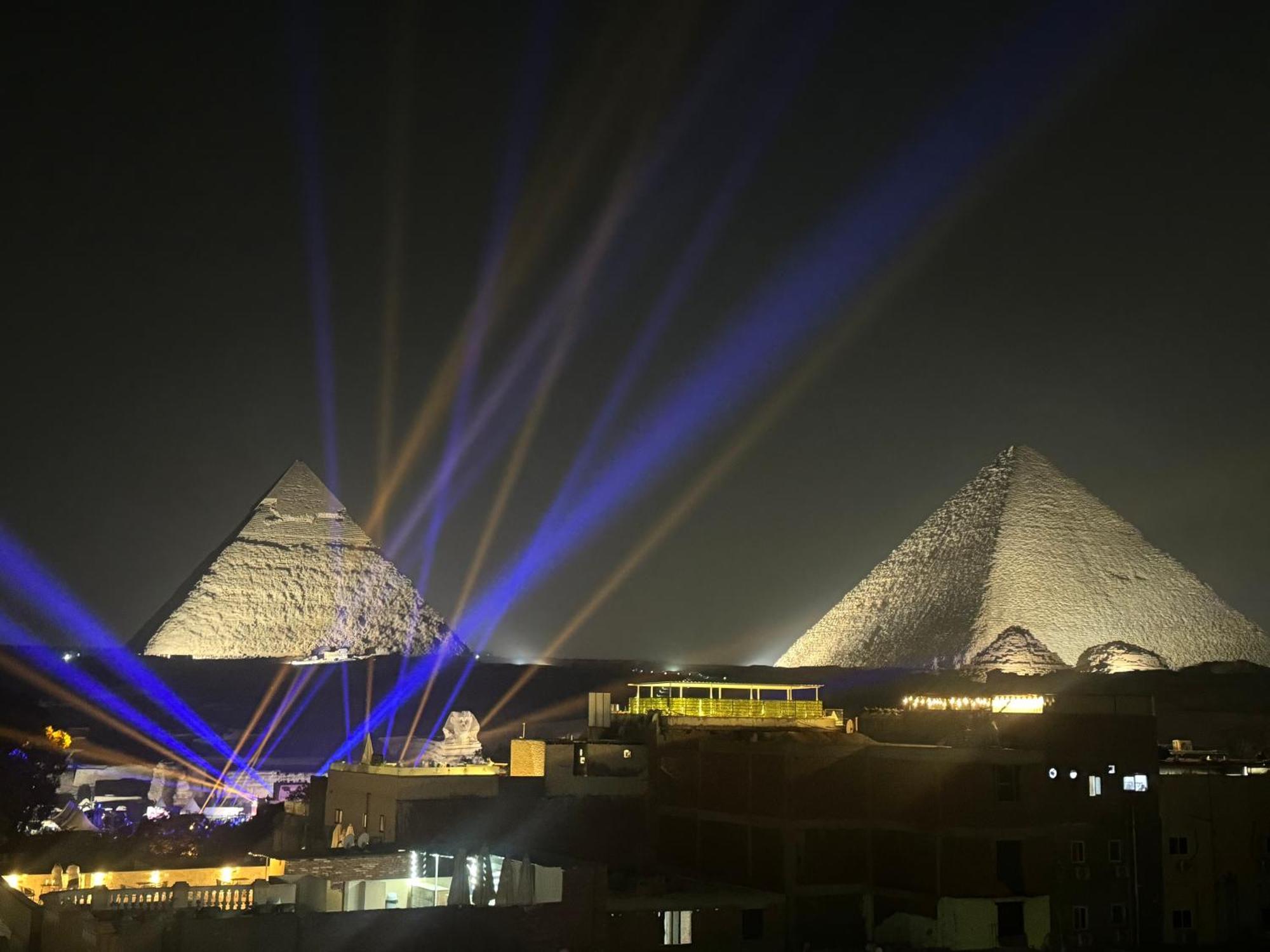Pyramids And Sphinx Hotel Kafret el-Gabal Exterior foto